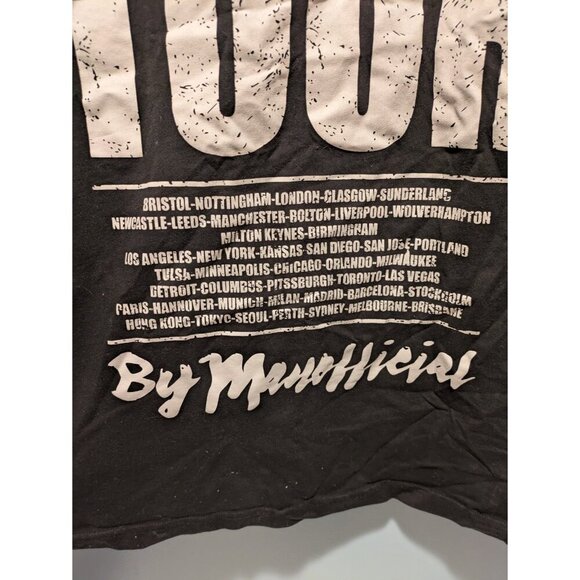 Boohooman Man Oversize Hip Hop Worldwide Tour Graphic Shirt - Picture 7 of 7